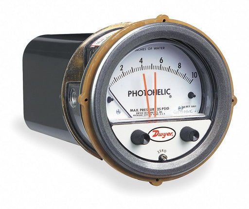 K4580 Pressure Gauge 0 to 10 In H2O