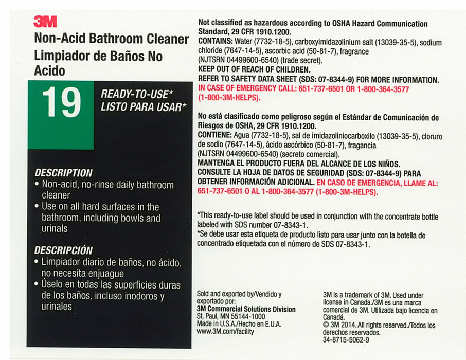 Secondary Bottle Label Gloss Paper PK12