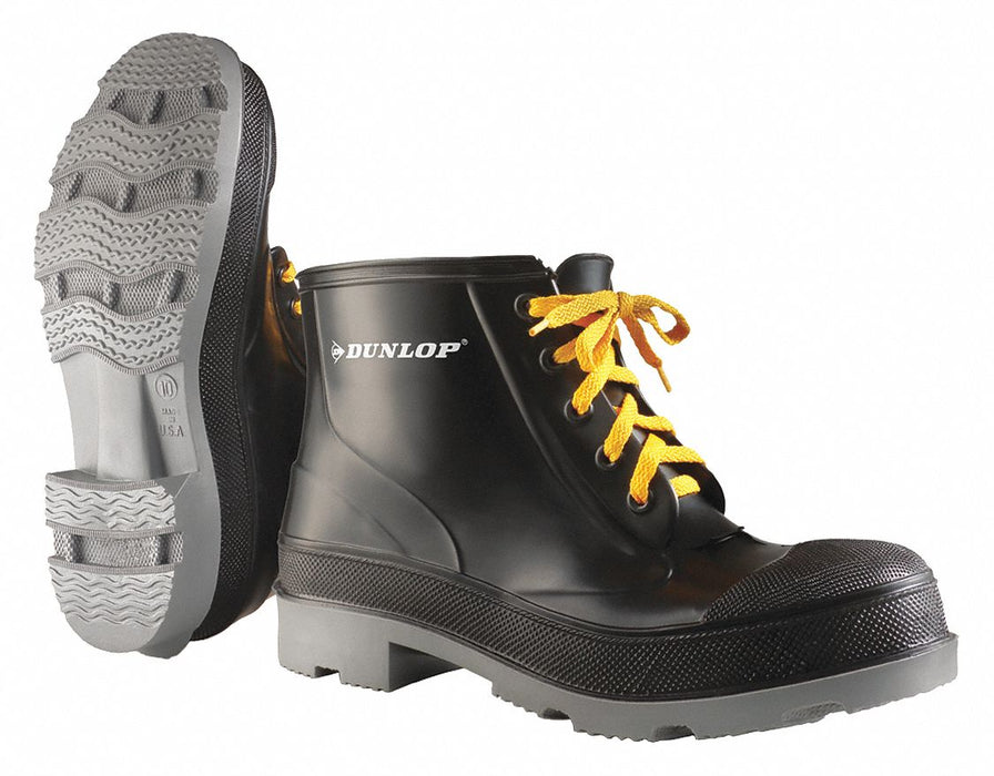 D0333 Rubber Boot Men s 8 Ankle Black PR