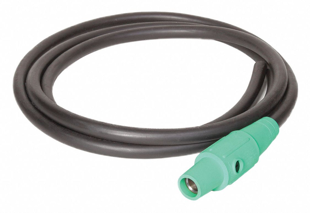 Cam Lock Power Cord 200A Green Cam 2/0
