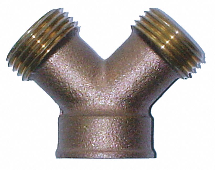 Hose Wye Brass 3/4 x3/4 MxF GHTxGHT