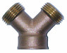Hose Wye Brass 3/4 x3/4 MxF GHTxGHT