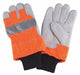 D1689 Leather Gloves Hi-Vis Orange XL PR
