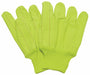Canvas Gloves 10-1/4 L Hi-Vis Yellow PR