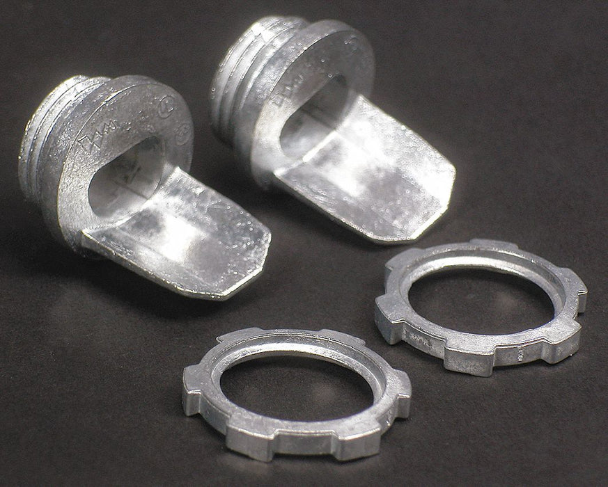Box Connector Ivory Steel 1/2 L PK2