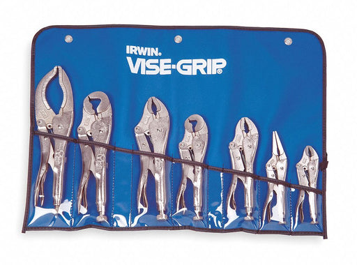 Locking Plier Sets Plain Grip 7 Pcs