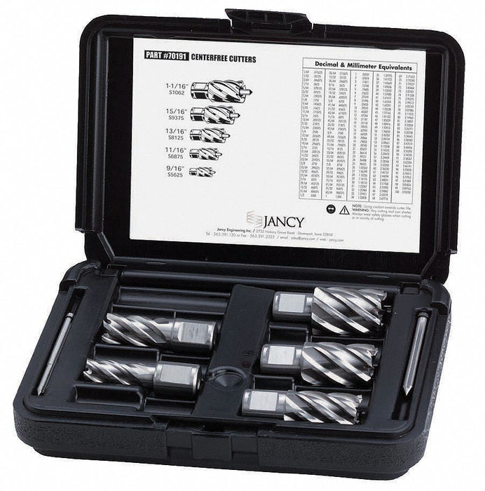 Annular Cutter Set 5pc M42 Cobalt