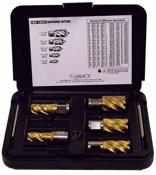 Annular Cutter Set 5pc M42 Cobalt