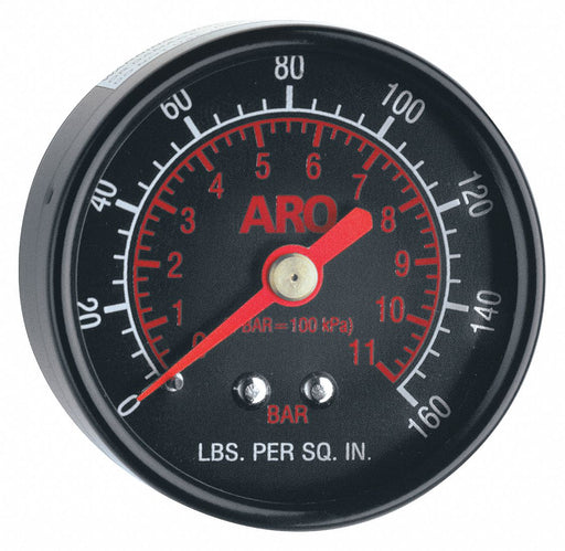 Pressure Gauge 0 to 160 psi 2In 1/8In