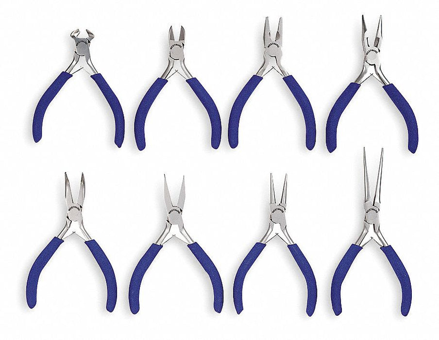 Precision Plier Set Dipped 8 Pcs