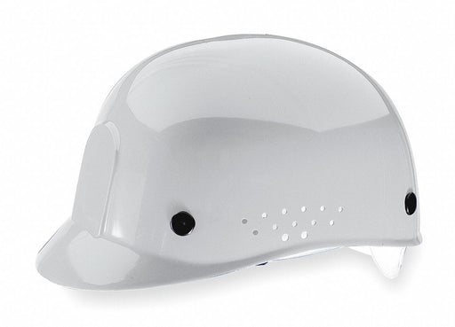 D0374 Bump Cap Front Brim Pinlock White