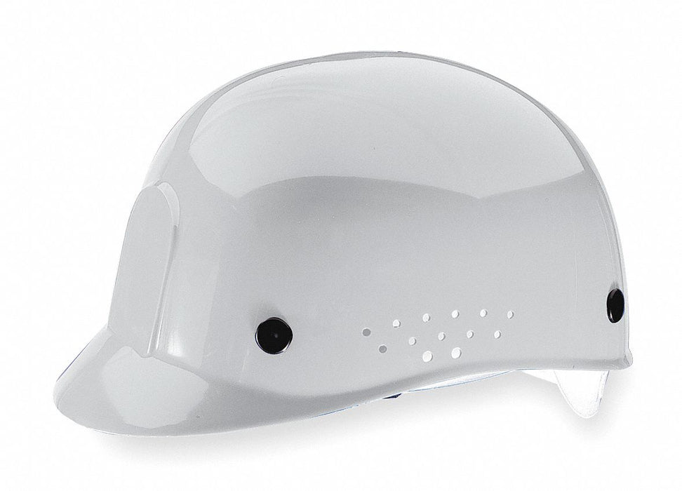 D0374 Bump Cap Front Brim Pinlock White