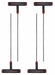 Ball End Hex Key Tip Size 3/16 in PK4