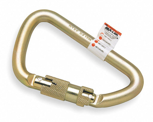 Carabiner Offset-D Gold