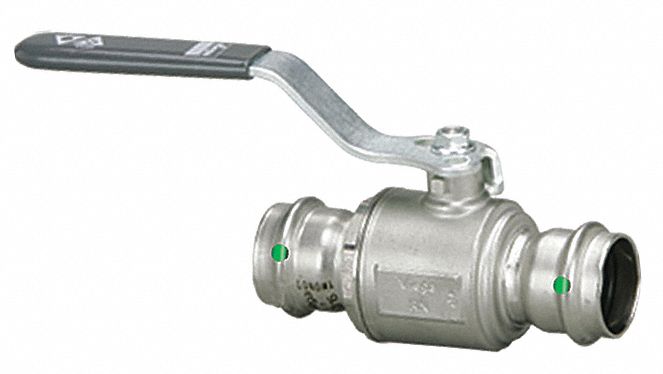 Manual 2-Way Ball Valve Press 316 SS