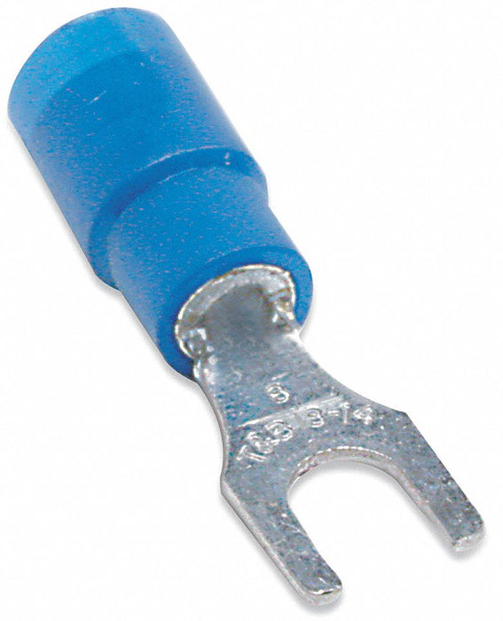 Fork Terminal Tin Copper Blue PK100
