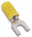 Fork Terminal Tin Copper Yellow PK50