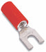 Fork Terminal Tin Copper Red PK100