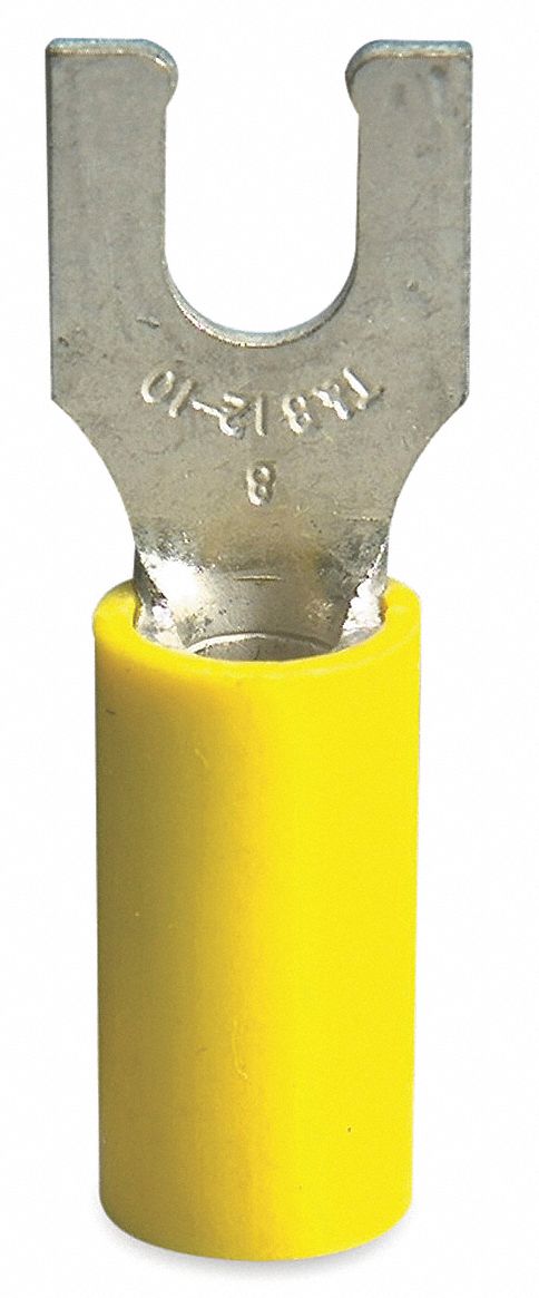 Fork Terminal Tin Copper Yellow PK50