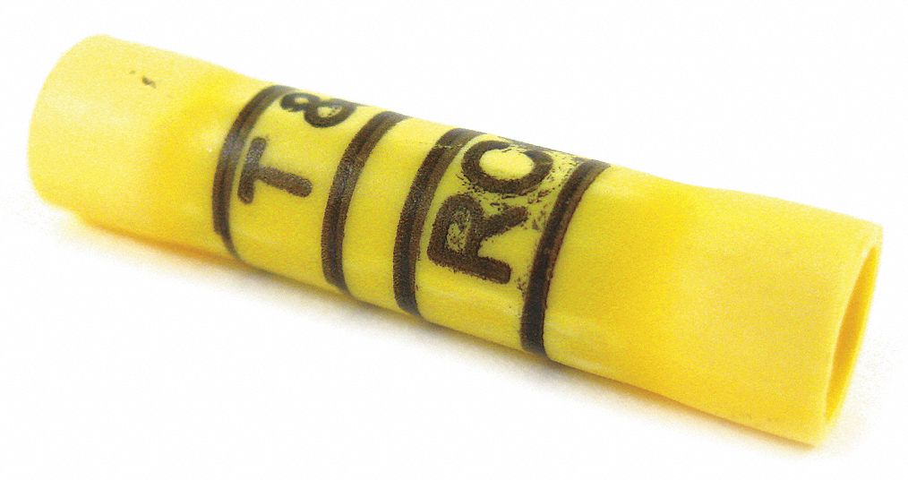 ButtSpliceConnector Yellow 10AWGMax PK50