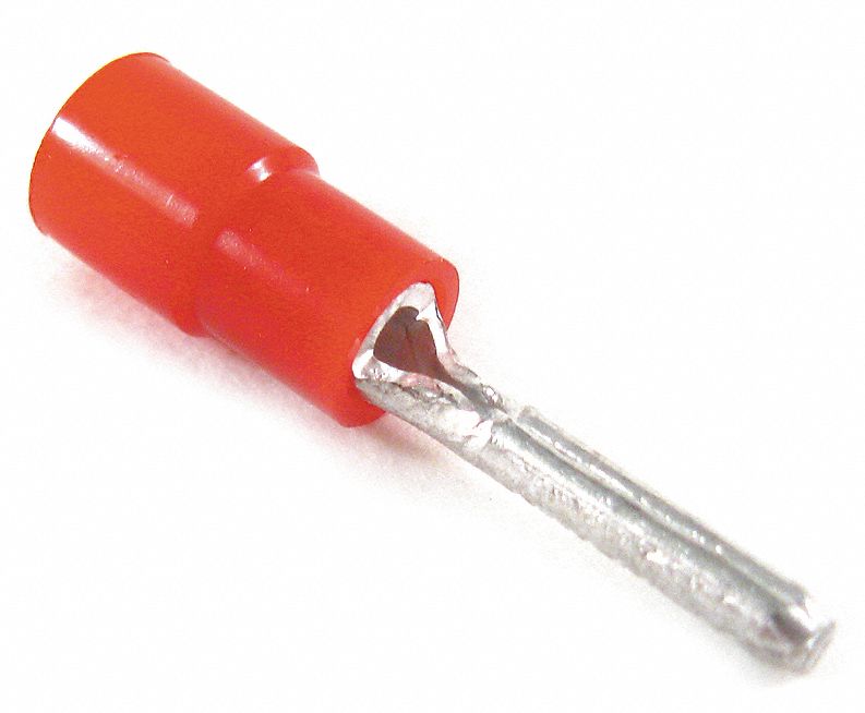 Pin Terminal Red 22 AWG 18 AWG PK100