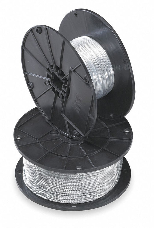 Wire Rope 500ft L 3/32 in Dia 184 lb