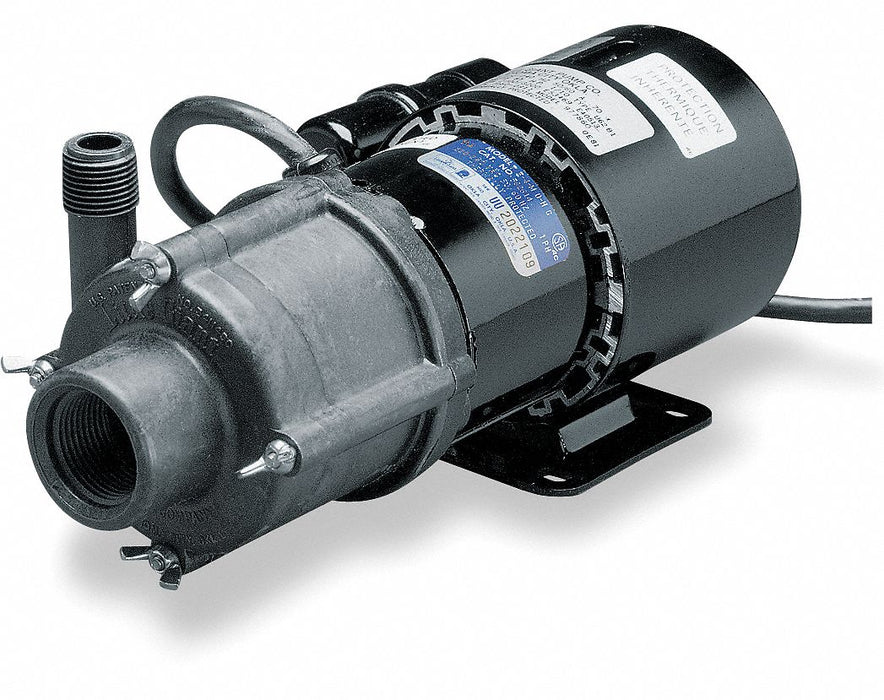 Magnt Drv Pmp 1/2in NPT 1/25hp Glss PPS
