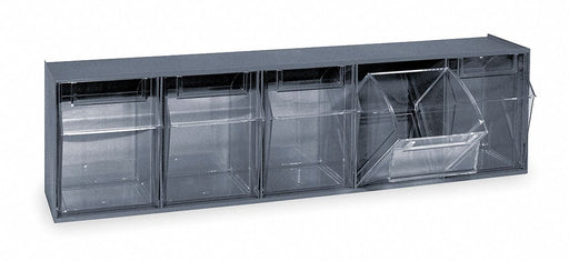 F1574 Tip-Out Bin Gray Unfinished 6 1/2 in