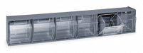 F1575 Tip-Out Bin Gray Unfinished 4 1/2 in