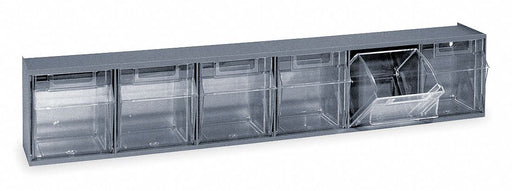 F1575 Tip-Out Bin Gray Unfinished 4 1/2 in