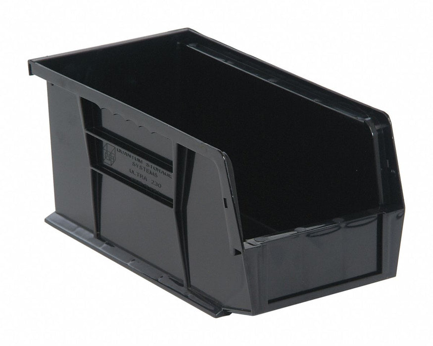 ESD Conductive Bin Black PP 5 in