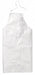 Bib Apron Uni White Polyethylene PK100