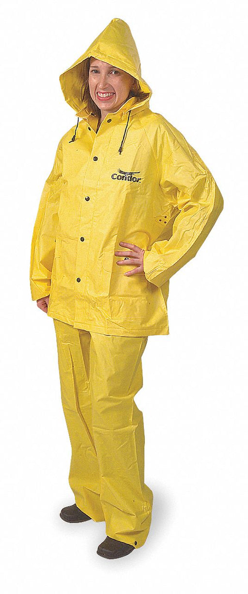 D2286 Rain Suit Jacket/Bib Unrated Yellow M