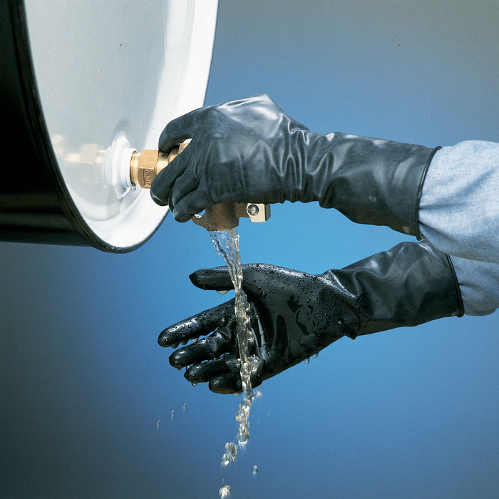 ChemResistantGloves Blk Beaded M 8 PR