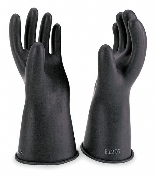 D1025 ElectrcInslatedGloves Sz8 Blk Rubber PR