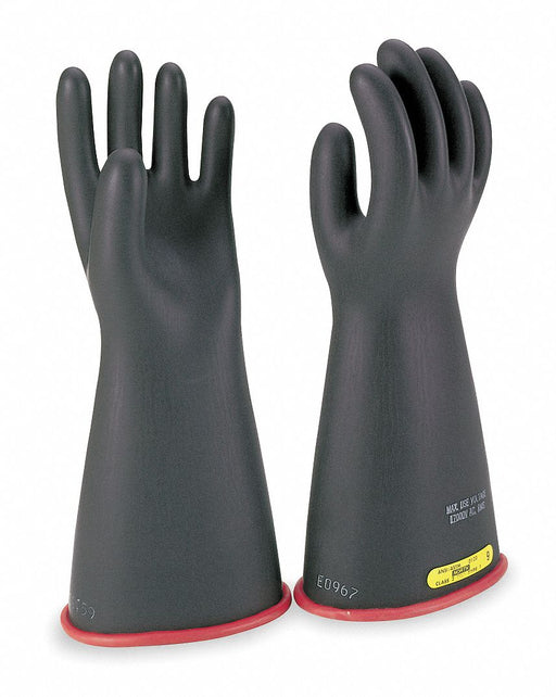 D1032 ElectrcInslatedGloves Sz9 Blk Rubber PR