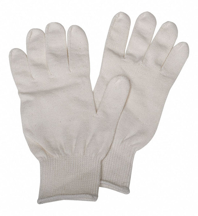 GloveLiners White Polyester Cotton L PR