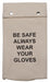 Glove Bag Beige Canvas 20-3/4 in