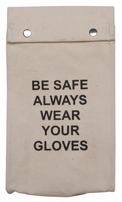 Glove Bag Beige Canvas 20-3/4 in