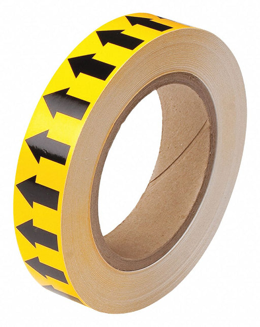 D3612 Pipe Marking Tape Yllw 1in W 90ft Roll L