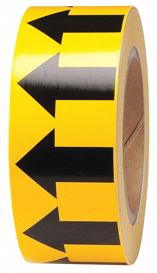 D3613 Pipe Marking Tape Yllw 2in W 90ft Roll L