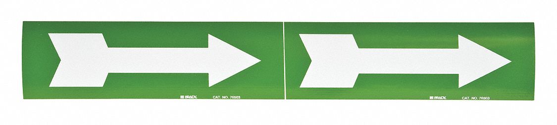 D3449 Pipe Marker (Arrow) 2 1/4in H 7in W