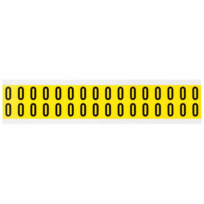 D4796 Number Label Vinyl 3/4 in H 5/8 in W