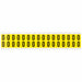 D4796 Number Label Vinyl 3/4 in H 5/8 in W