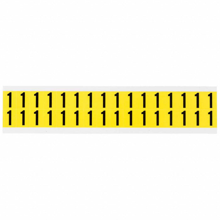 D4796 Number Label Vinyl 3/4 in H 5/8 in W