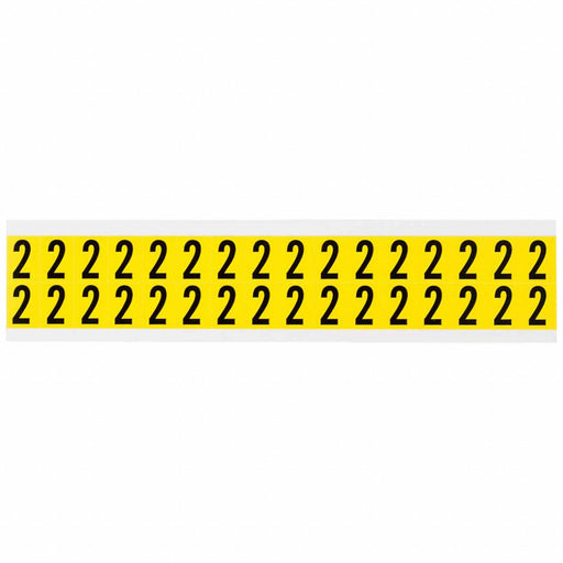 D4796 Number Label Vinyl 3/4 in H 5/8 in W