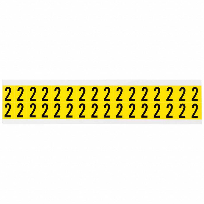 D4796 Number Label Vinyl 3/4 in H 5/8 in W