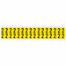 D4796 Number Label Vinyl 3/4 in H 5/8 in W