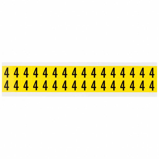D4796 Number Label Vinyl 3/4 in H 5/8 in W