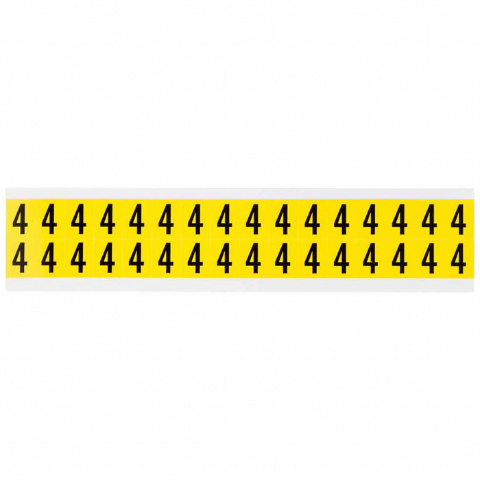D4796 Number Label Vinyl 3/4 in H 5/8 in W